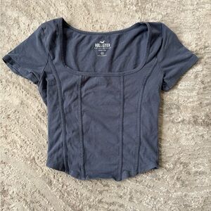 Hollister Blue Corset Top